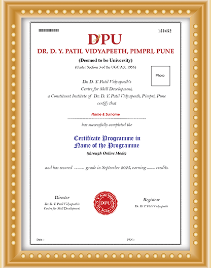Sample Certificate
